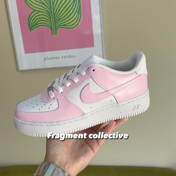 Nike Air Force 1 Pale Pink Custom - Picture 1 of 7